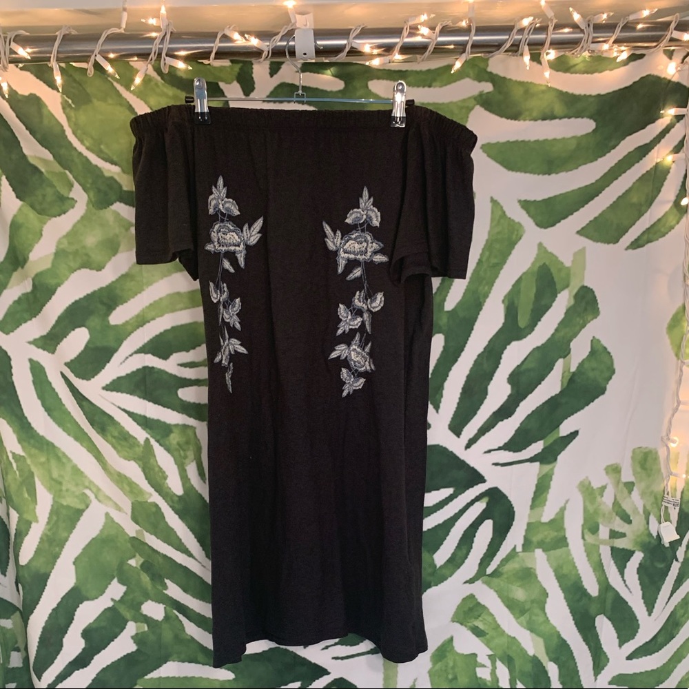 Topshop Off-The-Shoulder Dress